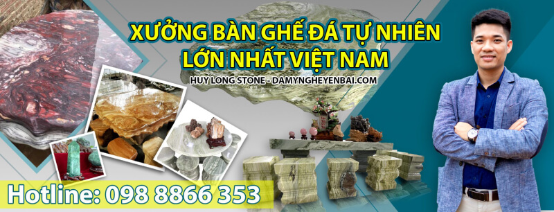Damyngheyenbai.com - Xưởng bàn ghế đá tự nhiên lớn nhất Việt Nam