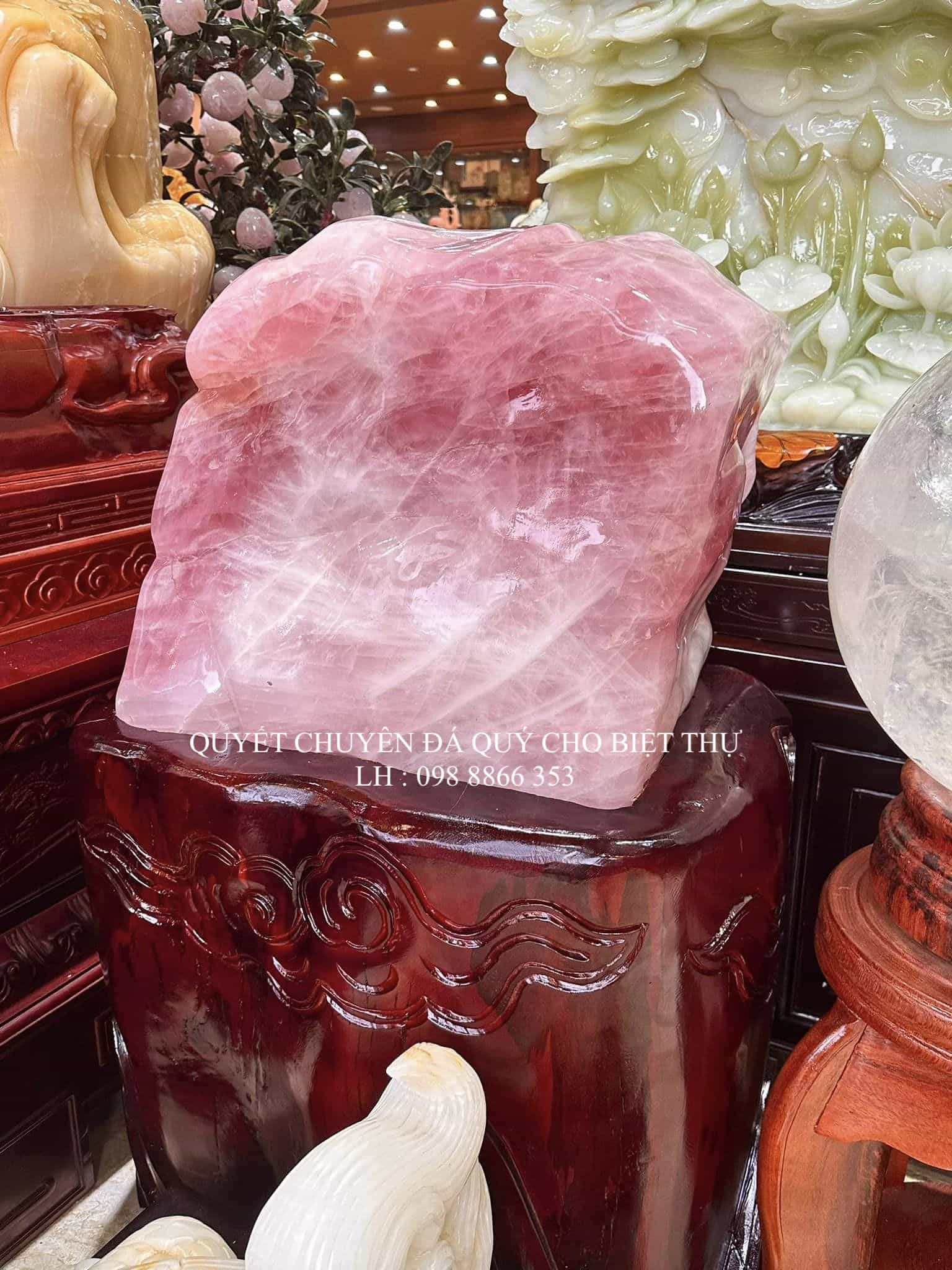 Đá Phong Thuỷ Thạch Anh Hồng