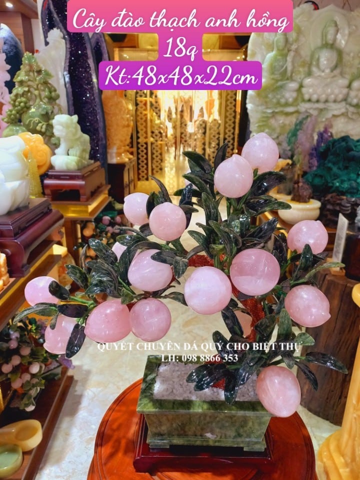 Tác Phẩm: Cây Đào Đá Thạch Anh
